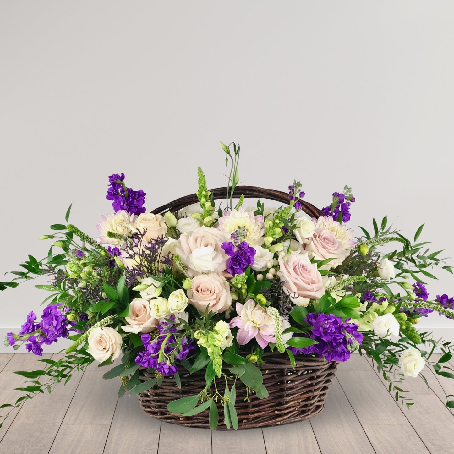Crystalline Remembrance - Sympathy Floor Basket
