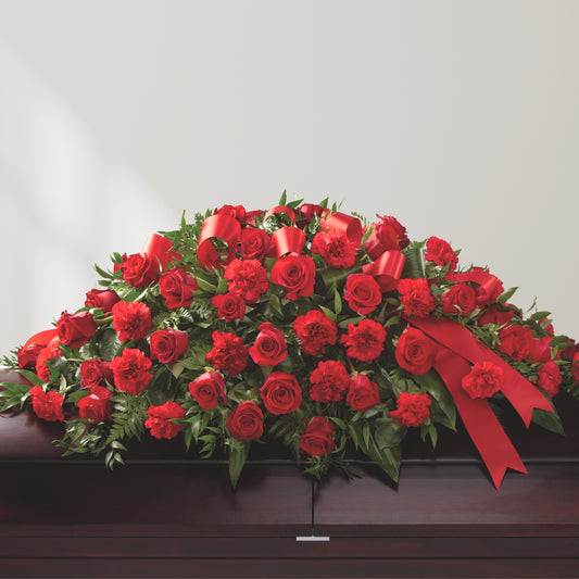 Everlasting Love - Sympathy Casket Spray