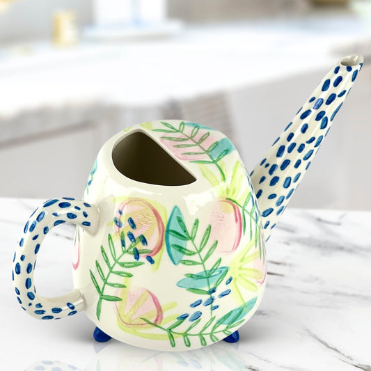 Watercolor Ceramic Watering Can